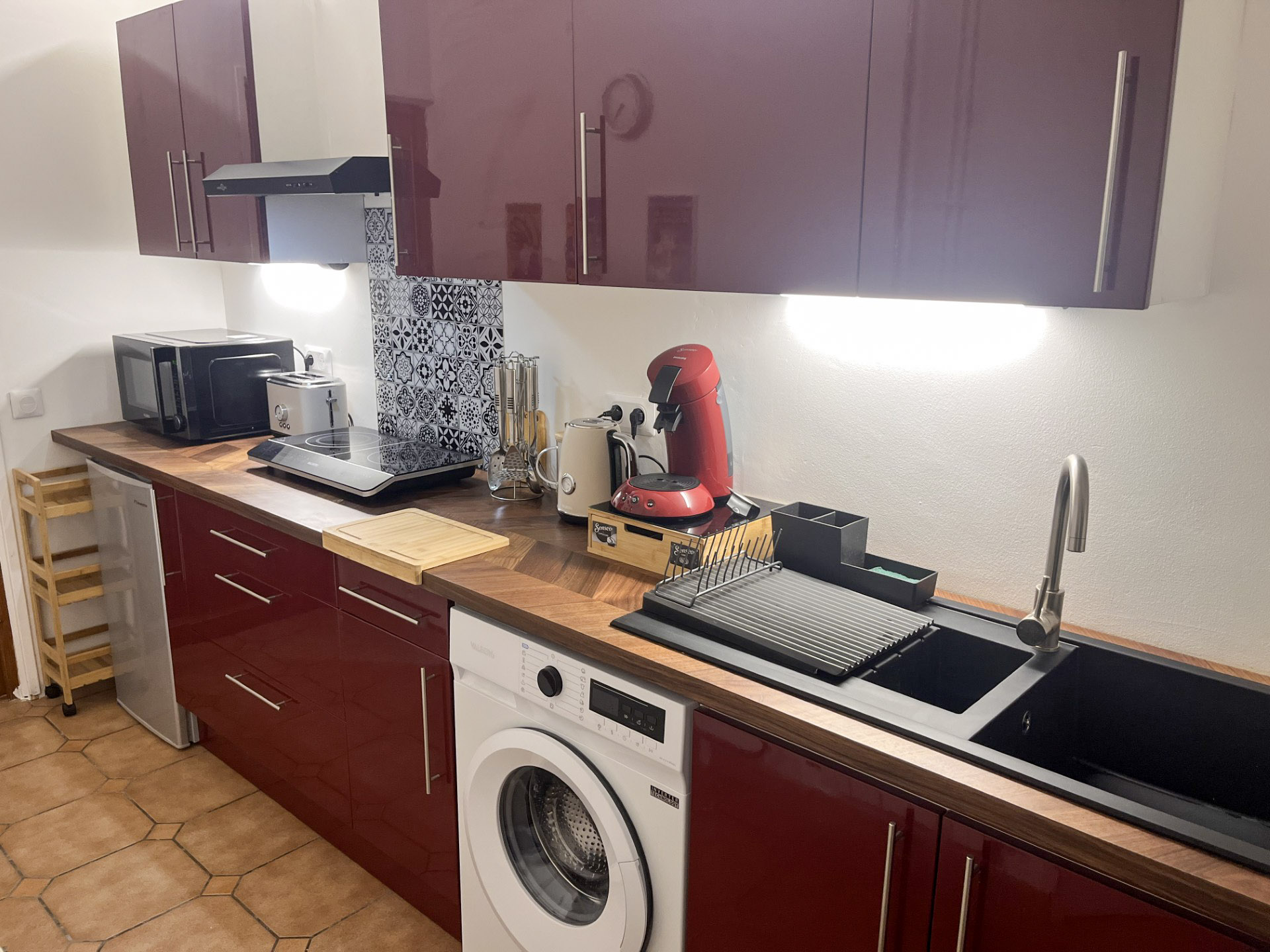Kitchen at Le Gite Martin.