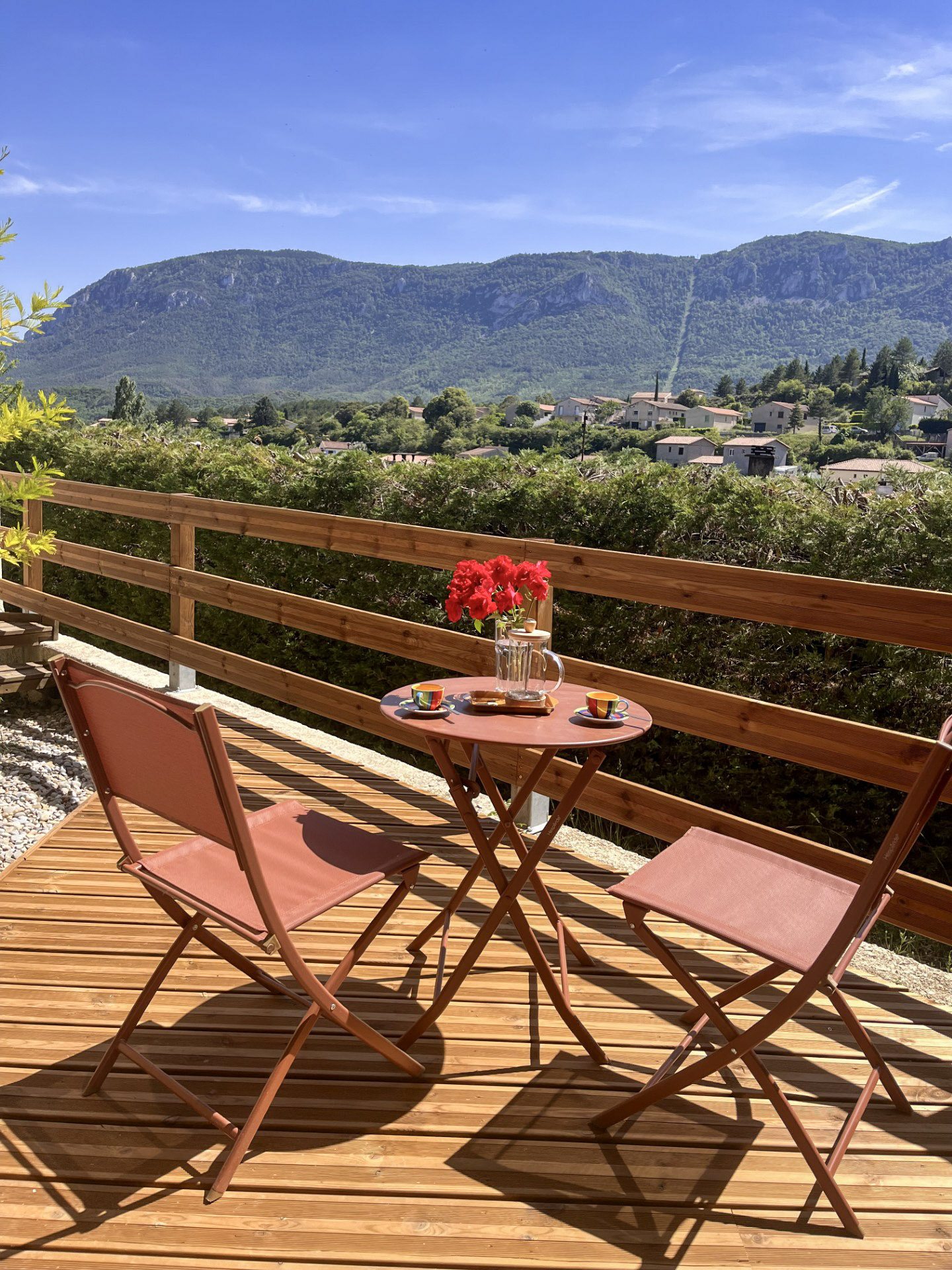 Terrace view from Le Gite Martin.